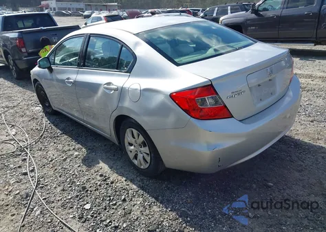 2012 Honda Civic Lx z USA, uszkodzony, nr VIN 2HGFB2F53CH560566
